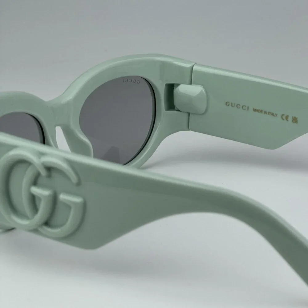 Gucci GG1544S 003 BRAND NEW Sunglasses Green Grey Unisex Oval